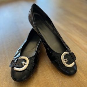 Stuart Weitzman Mini Wedge Patent Flat - GUC